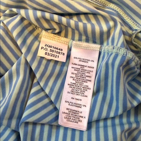 Vineyard Vines Blue Striped Knee Length Sankaty Tie Waist Dress in Women’s Sz Sm - Picture 5 of 8